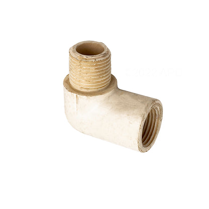 Westlake Pipe & Fittings Street Elbow, 1-1/2" MPT x FPT White PVC Schedule 40 90 Degree - 412015