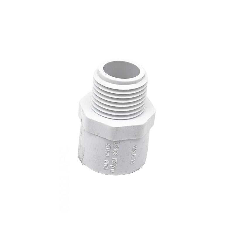 Westlake Pipe & Fittings Adapter, 3" MPT x Slip White PVC Schedule 40 - 436030