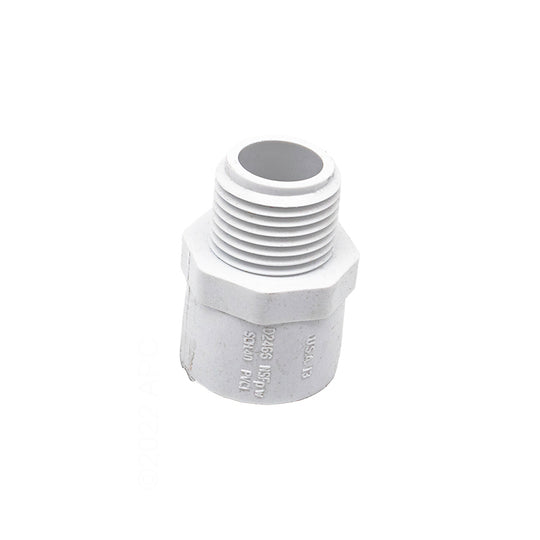 Westlake Pipe & Fittings Adapter, 6" MPT x Slip White PVC Schedule 40 - 436060