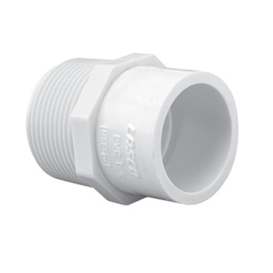 Westlake Pipe & Fittings Reducing Adapter, 2 x 3" MPT x Slip White PVC Schedule 40 - 436253