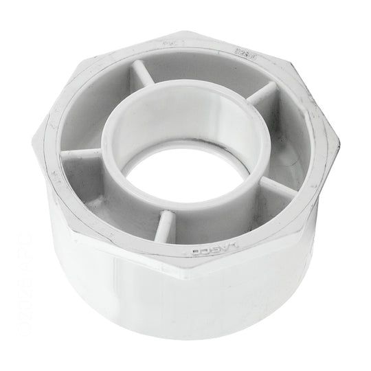 Westlake Pipe & Fittings Reducing Bushing, 4 x 2" Spigot x Slip White PVC Schedule 40 - 437420