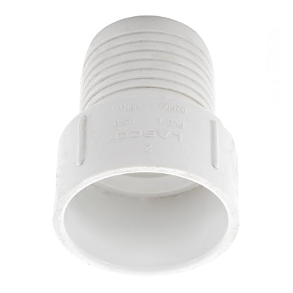 Westlake Pipe & Fittings Adapter, 2" Insert x Slip White PVC Schedule 40 - 474020