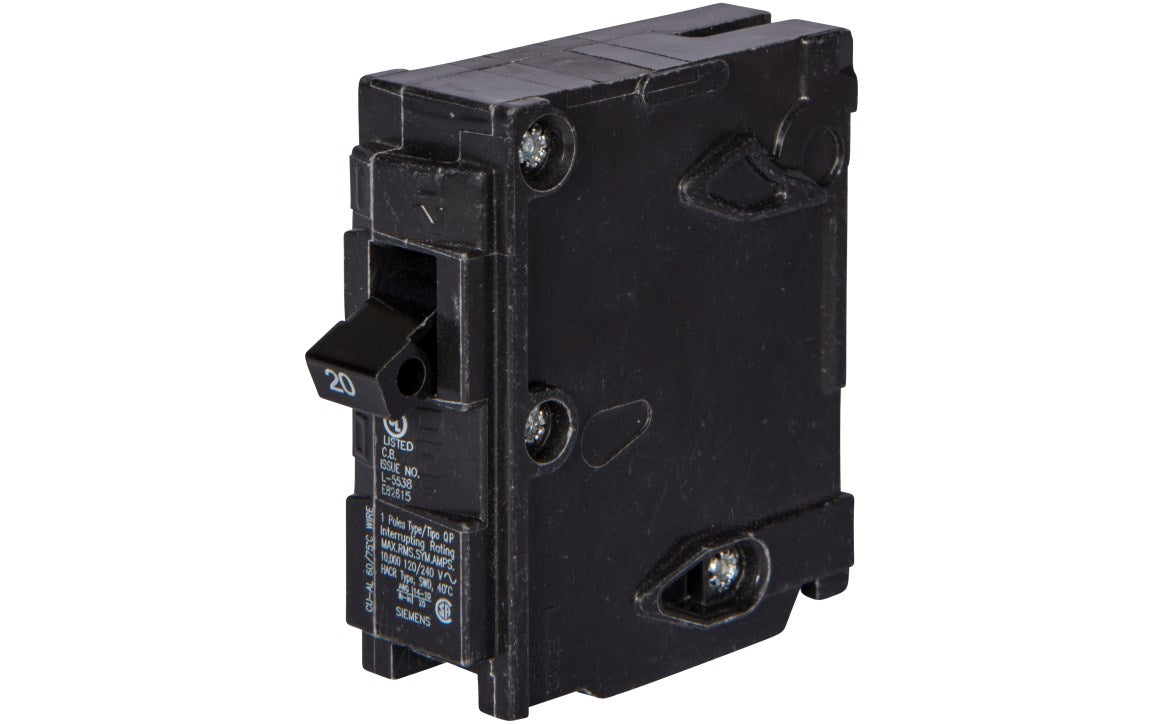 CONSOLIDATED MANUFACTURING,INC SIEMENS CIRCUIT BREAKER 1-POLE 20A | Q120