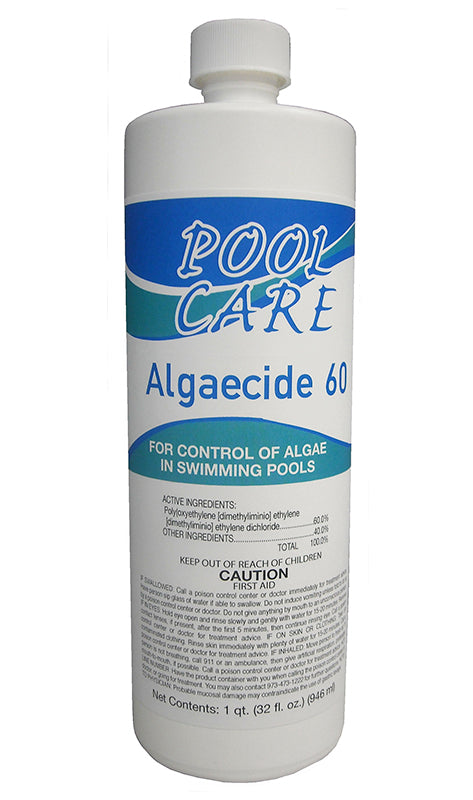 Pool Care 60% Non-Foaming Algaecide - Quart Bottle - QPC50627EACH