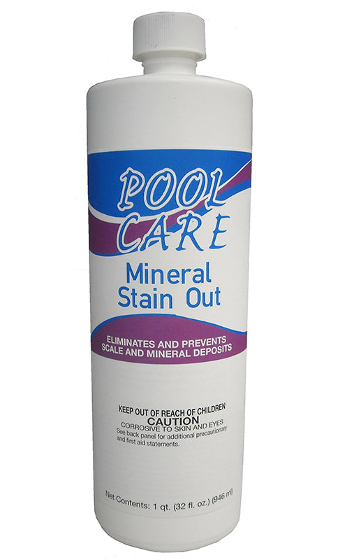 Pool Care Super Mineral Stain Out 1qt - QPC55390EACH