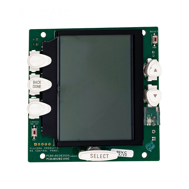 Jandy Pro Series PCB Sub-Assembly with White Button and LCD Replacement - R0550700
