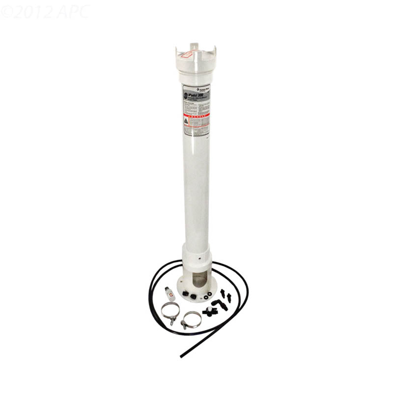 Pentair Rainbow Model #300-29 Heavy Duty Off-Line Chlorine/Bromine Feeder, 29" Extended White Body, Treats 14-57,000 Gal
