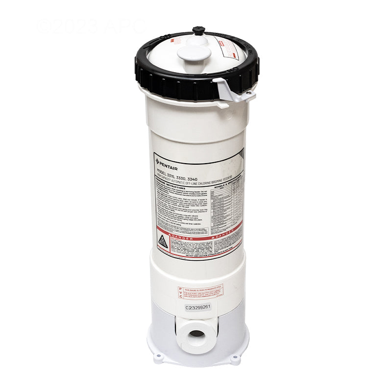 Pentair - Rainbow - Automatic Chlorine Bromine Feeder - HC-3315 Commercial and High Capacity Feeder Holds 15 Lbs. 3" Tab