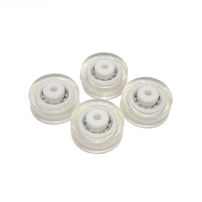 Pentair R201558 #175 1-3/8'' x 3/8'' Ball Bearing Polyurethane Wheel, 4 per Card Bubble Pack