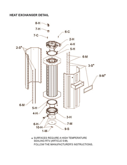 Raypak XTHerm Natural Gas Heater 97% EE 1999K BTU with CSD-1 100-10006508 parts diagram