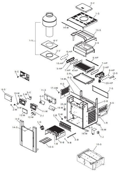 Raypak Model R406A Digital Pool & Spa Heater Natural Gas 399 MBTUH 009223 parts diagram