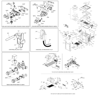 Raypak 266A Digital Natural Gas Heater #51 2-6K CU-NI 017404 parts diagram