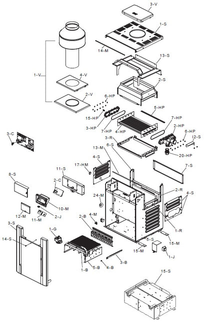 Raypak 206A Digital Natural Gas Heater 2000'-6000' 199.5 BTUH 009220 parts diagram