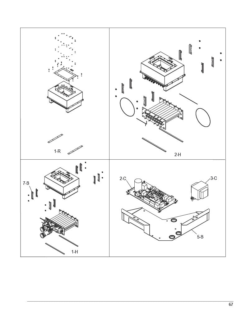 Raypak Avia Digital Low NOx Natural Gas Heater 399K BTU 018033 parts diagram