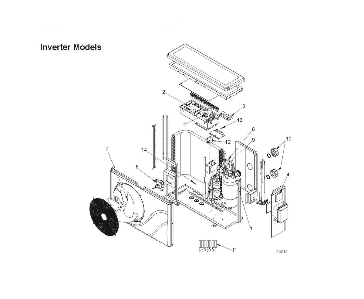 Raypak Crosswind 65-I Heat Pump 017741 parts diagram