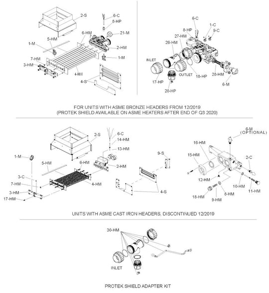 Raypak Digital Electronic Cupro Nickel Heater Natural Gas Heater #51 406K BTU 014941 parts diagram