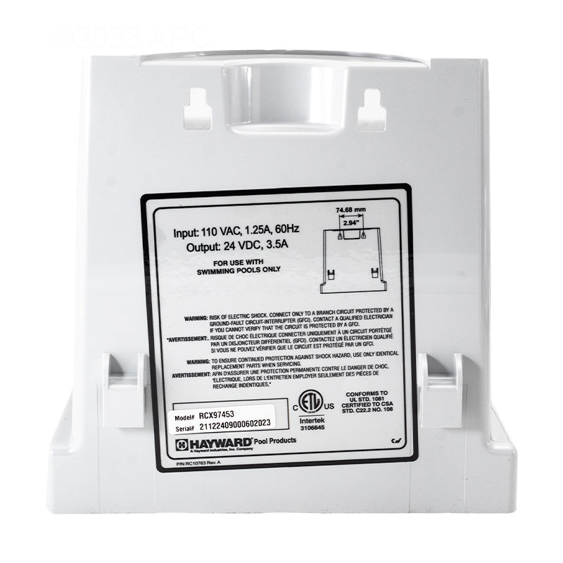 Hayward Power Supply, 115V - Tigershark, Sharkvac - RCX97453
