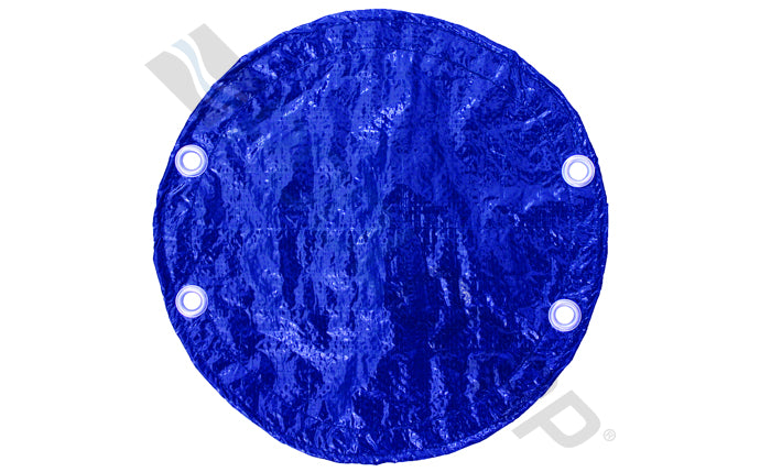 Midwest Canvas MWC1223AG4 12' x 23' Blue and Black Oval Above Ground Winter Cover with 4' Overlap