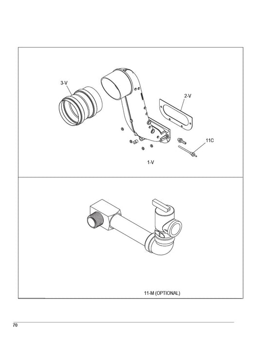 Raypak AVIA P-D264A-EN-C Natural Gas Low NOx Pool and Spa Heater 264K BTU 018092 parts diagram