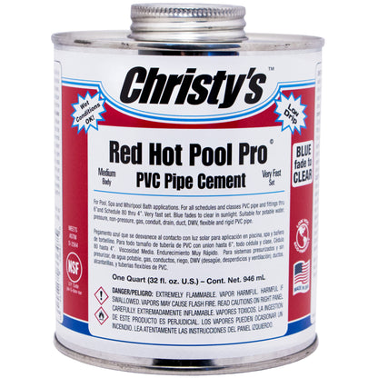 PVC Cement, 1 pt Can Blue Medium Syrupy Liquid Low VOC