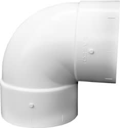 Elbow, 10" Slip White PVC Schedule 40 90 Degree