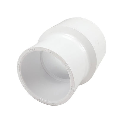 Reducing Coupling, 2 x 1-1/2" Slip White PVC Schedule 40