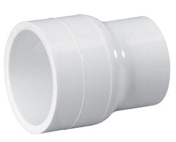 Reducing Coupling, 4 x 3" Slip White PVC Schedule 40