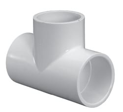 Tee, 2-1/2" Slip White PVC Schedule 40