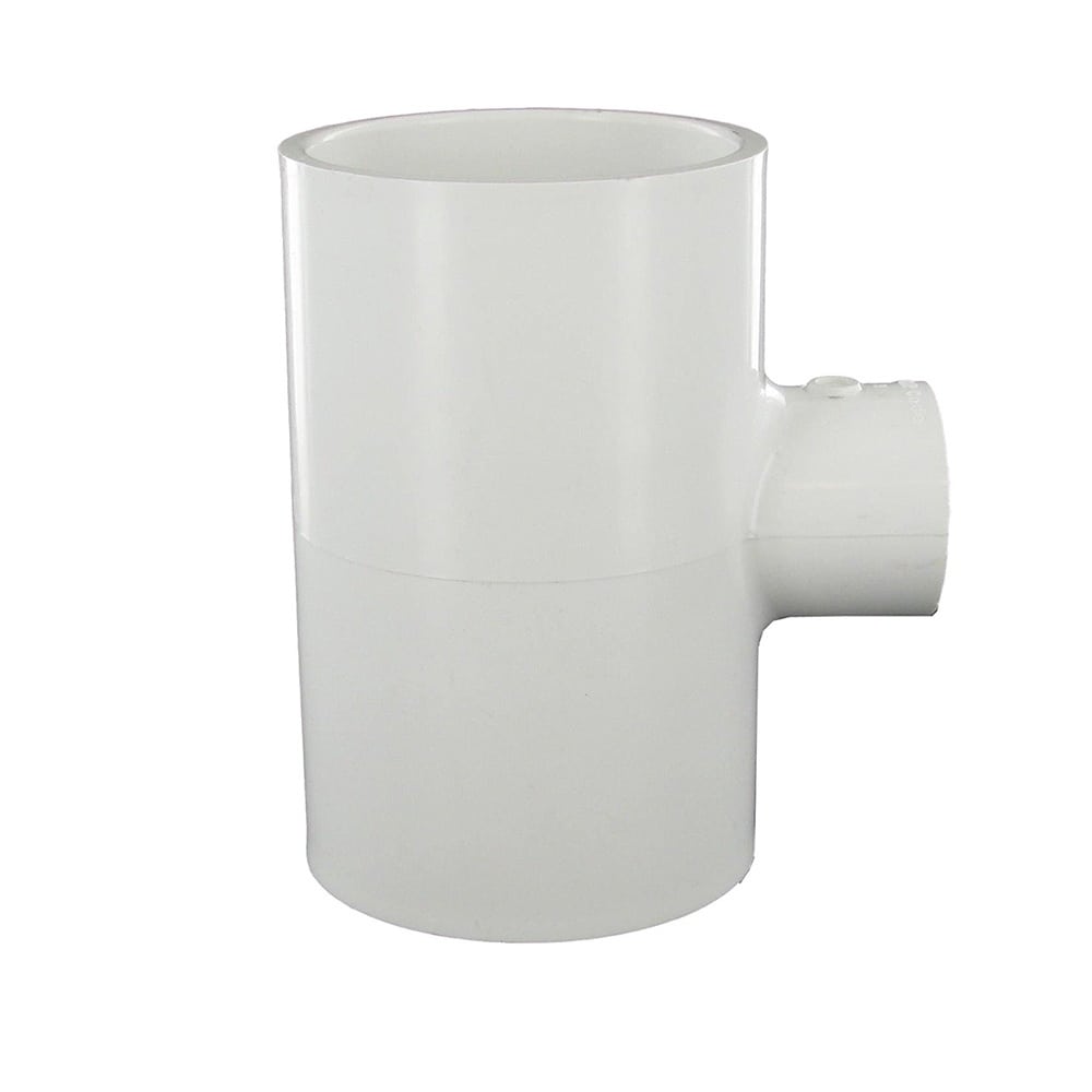 Reducing Tee, 2 x 2 x 3/4" Slip x Slip x FPT White PVC Schedule 40