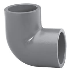 Elbow, 2" Slip Gray PVC Schedule 80 90 Degree