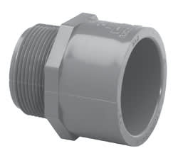 Adapter, 1-1/2" MPT x Slip Gray PVC Schedule 80