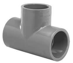 Tee, 1-1/2" Socket x Socket x Socket PVC Schedule 80
