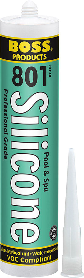 Boss 801 Silicone Adhesive 9.5OZ Clear - 142312