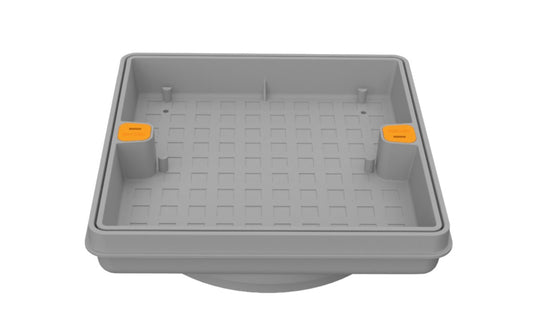 SFL10103 Light Grey Square Standard Skimmer Cover and Frame with 10" Fill-Lid