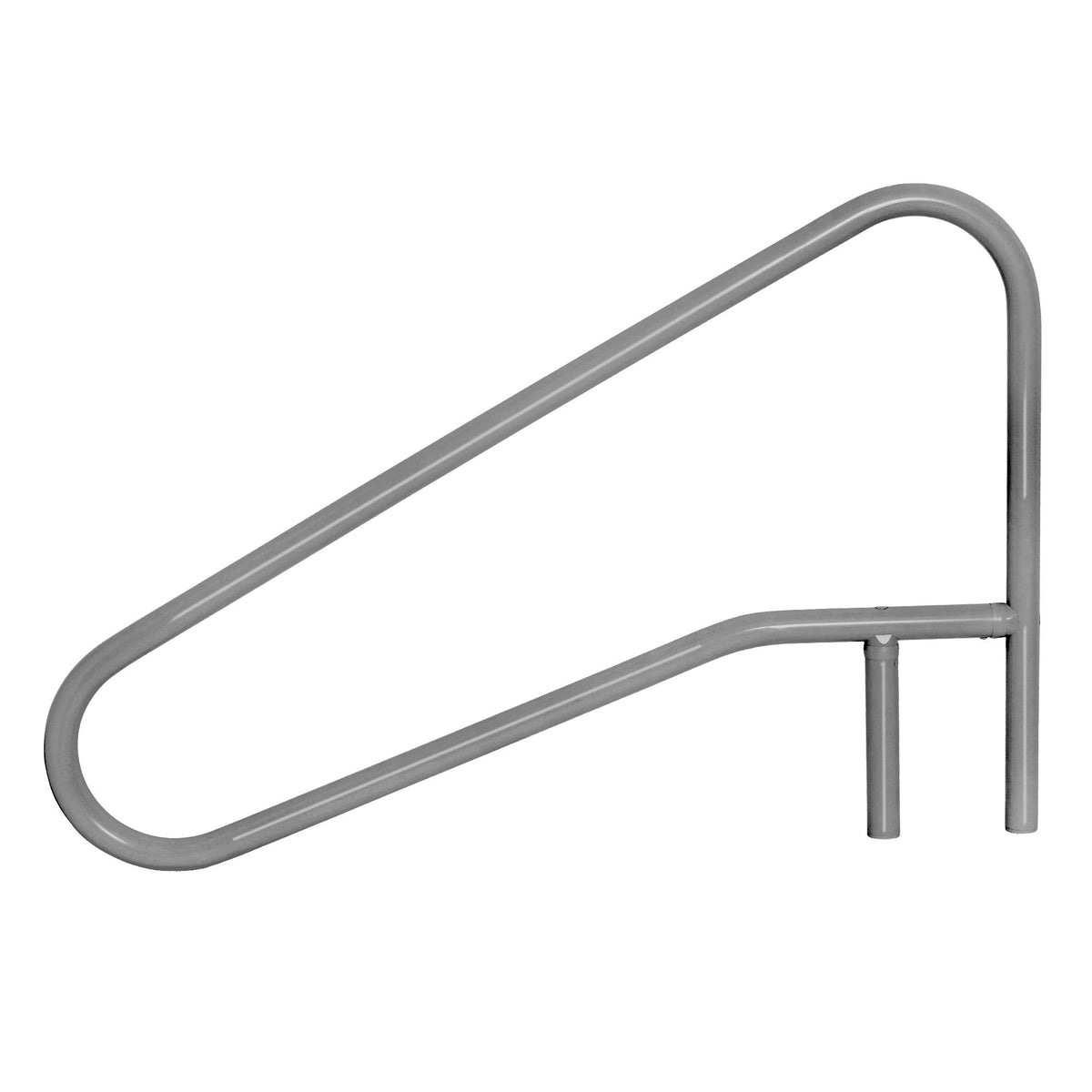 Saftron 3-BEND Return-To-Deck Handrail 54" Graphite Gray - CBRTD-354-GG