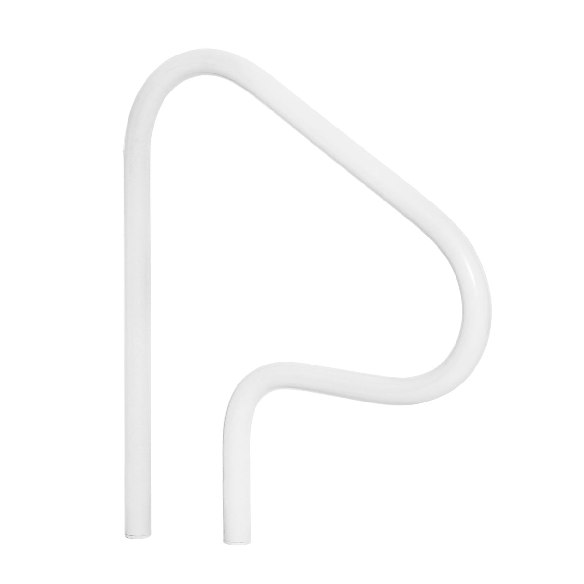 Saftron Handrail 40 In Rtd W/Holes White - RTD-340-W