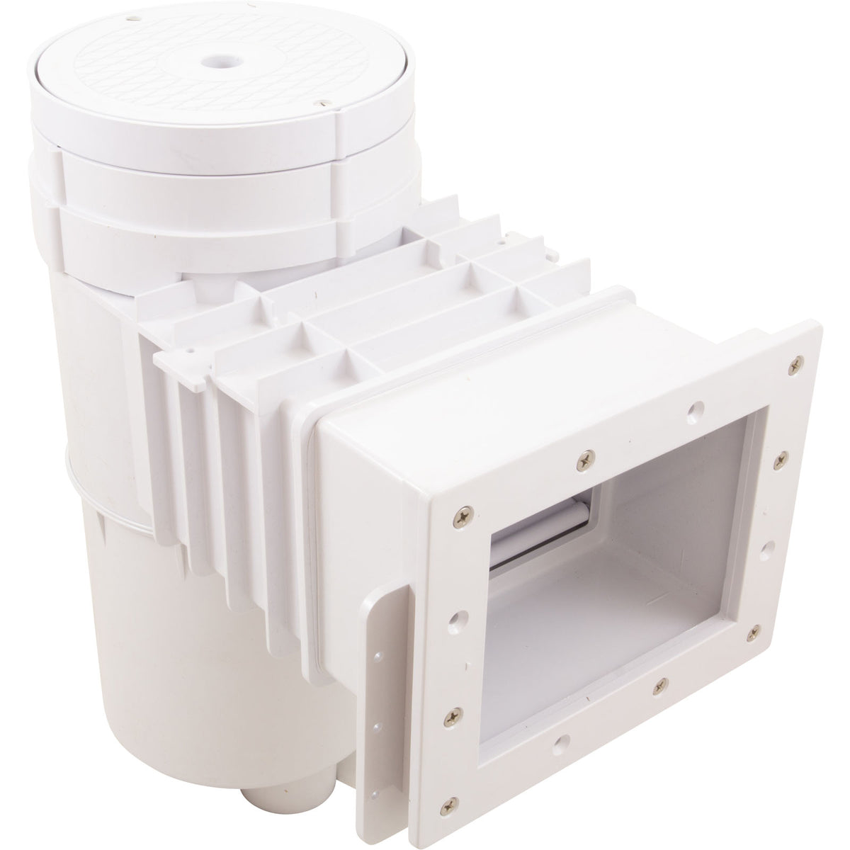 Hayward Vinyl/Fiberglass Auto-Skim Series Skimmer 1-1/2" FPT, Round Cover, White, Vinyl/Fiberglass - HPP - SP10841R
