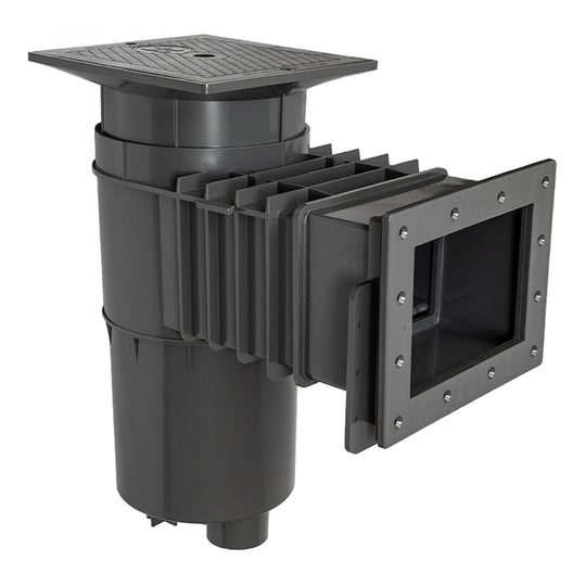 Hayward Automatic Skimmer with Sq Cover 2" FIP Dk Gray - SP1084DGR