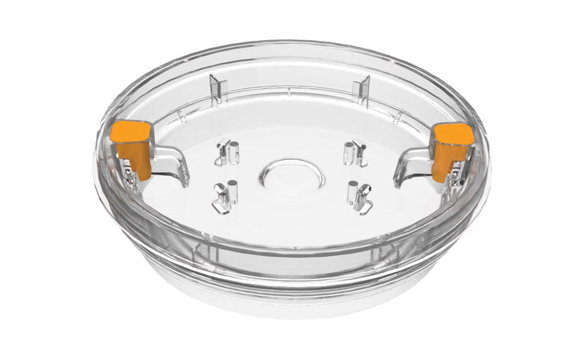 AquaStar Fill-Lid 10" Fillable Standard Skimmer and Autofill Cover/Frame, Round, Clear - FL10100