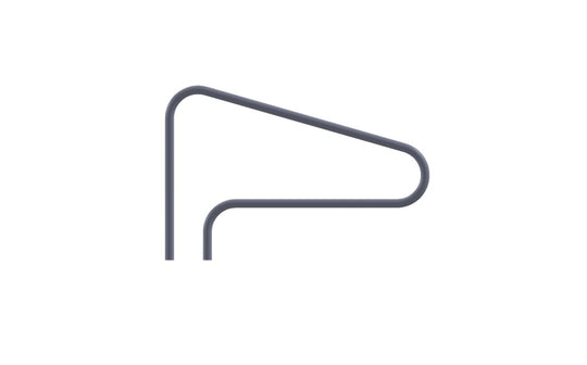 Global Pool Products 3-BEND Handrail .049 Polished - RAIL3B