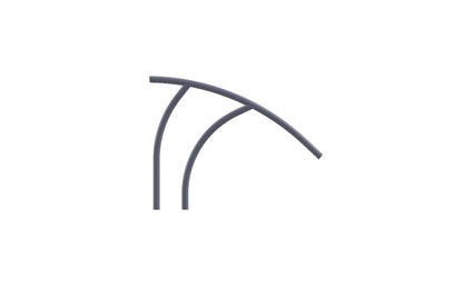 Global Pool Products Modern Handrail 50" .065 Polished - RAILMD50