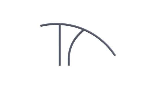 Global Pool Products Modern Handrail 66" .065 Polished - RAILMD66