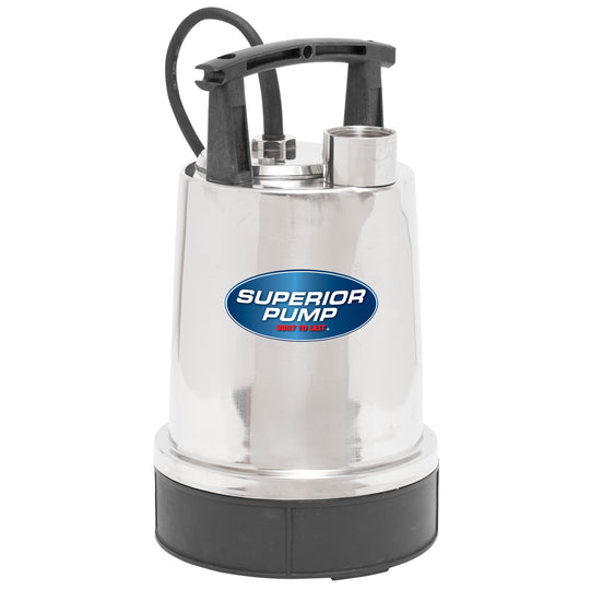 Superior Pump Water Cooled Pump 1/2HP SS - 91592