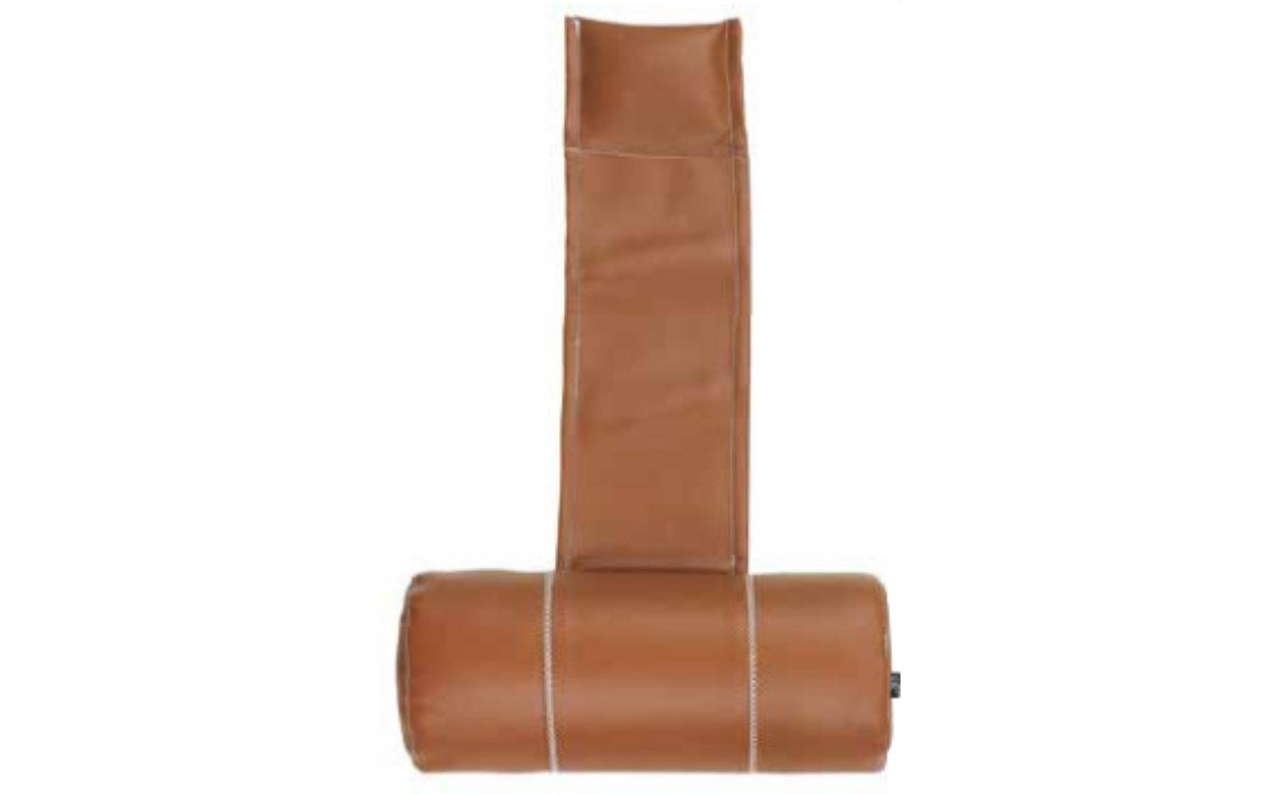 CPA Stitching Weighted Spa Pillow 11"x3" Tan with White - LSP402