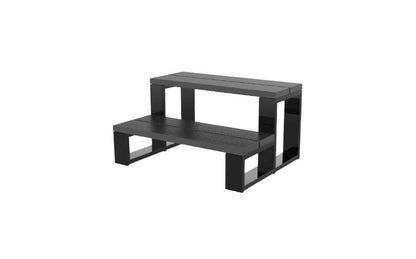 CPA 2-TREAD W/black Alum Frame Black Spa Step - MST022