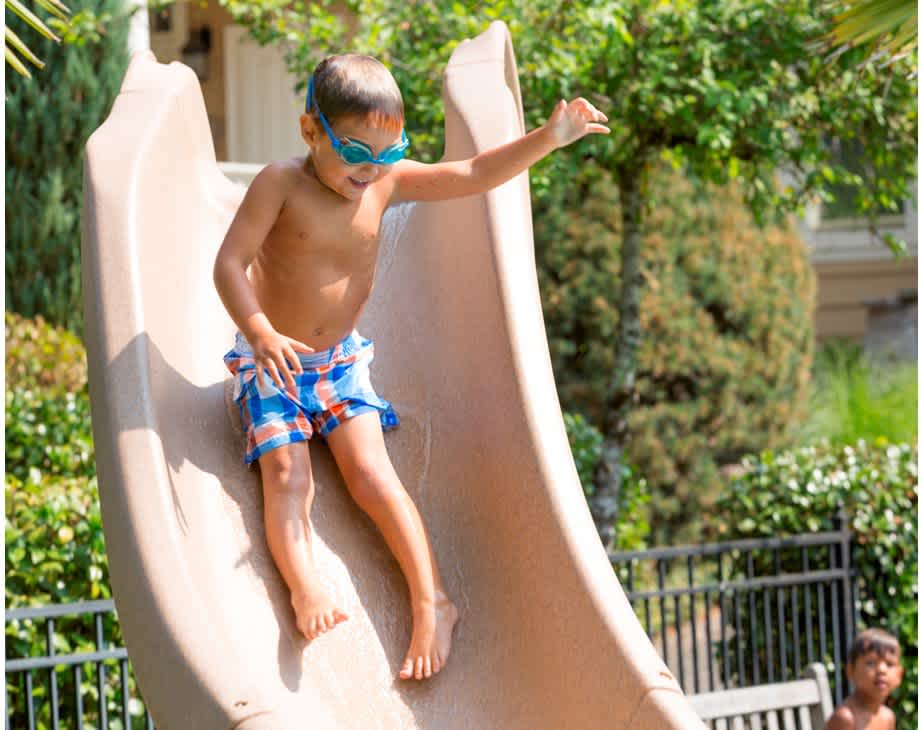 SR Smith Typhoon Pool Slide, Right Turn, Sandstone | 670-209-58123