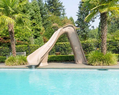 SR Smith Typhoon Pool Slide, Right Turn, Gray | 670-209-58124