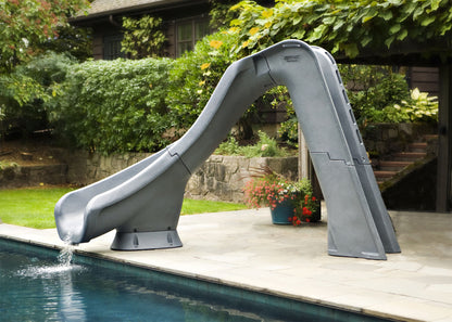 SR Smith Typhoon Pool Slide, Left Turn, Gray | 670-209-58224