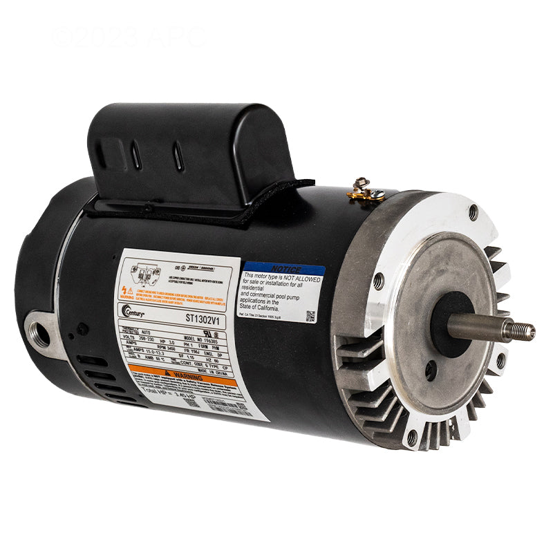 Century ST1302V1 3 HP 208-230V C-Flange Threaded Pool Motor (A.O. Smith)