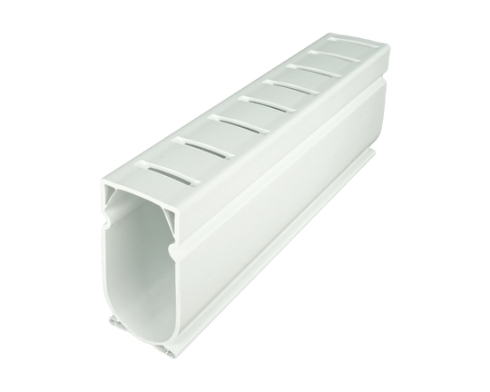 Stegmeier Deck Drain - White (10' Pc) | D2W